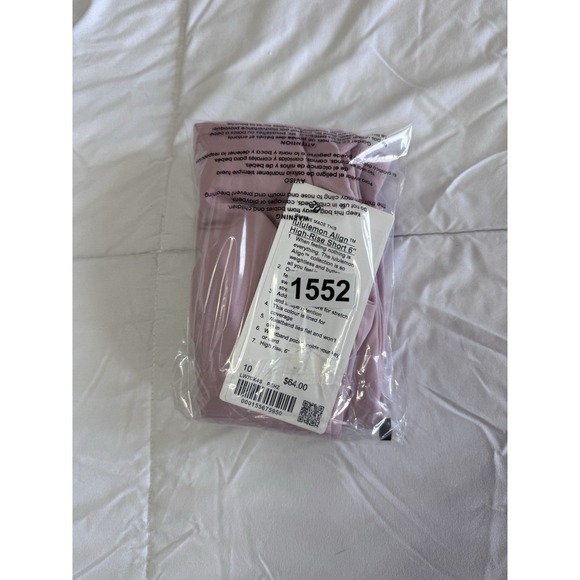 New lululemon Align High-Rise Short 6" Size 10 Pink Haze Biker Gym Yoga Nwt - Picture 7 of 7